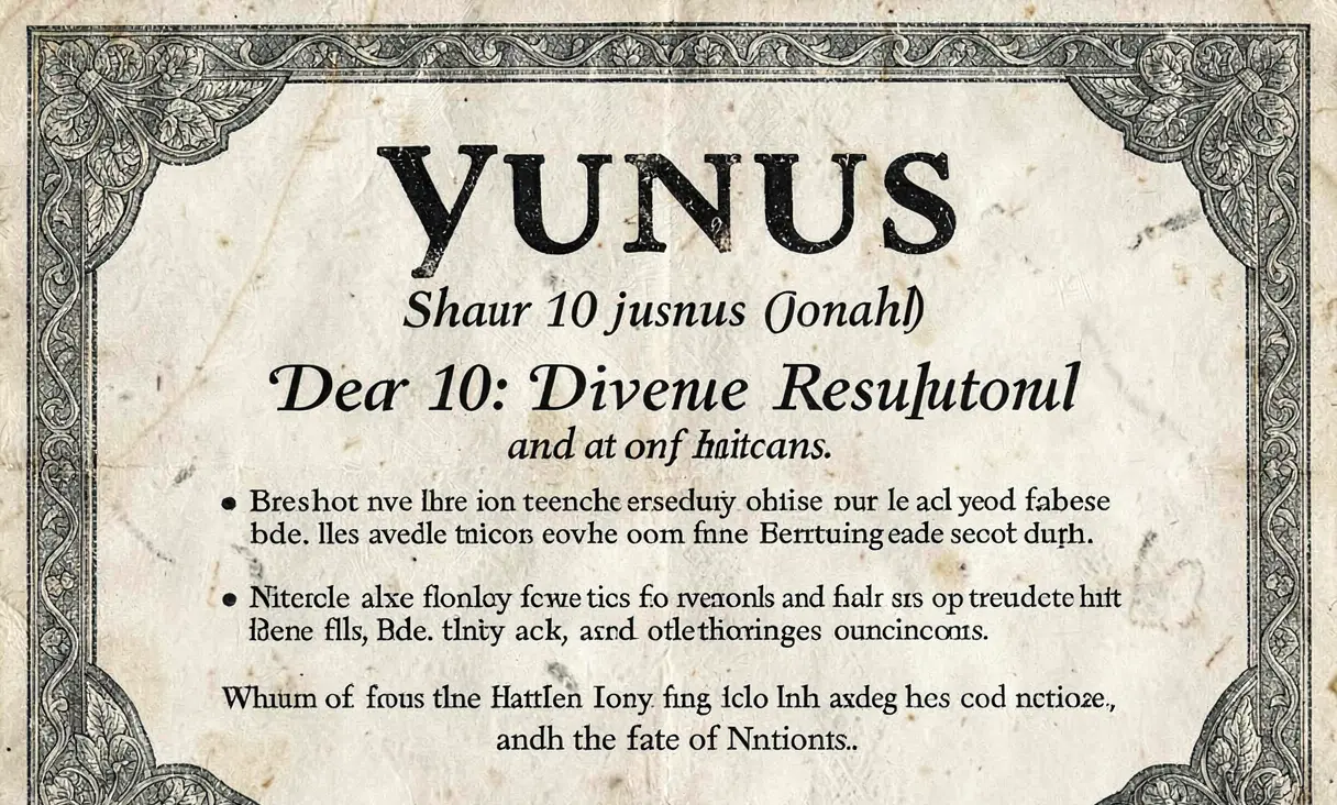 Surah 10: Yunus (Jonah)