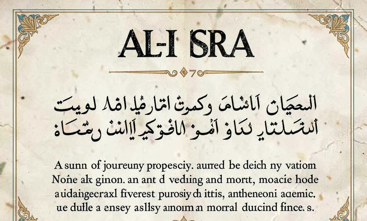 Surah 17: Al-Isra (The Night Journey)