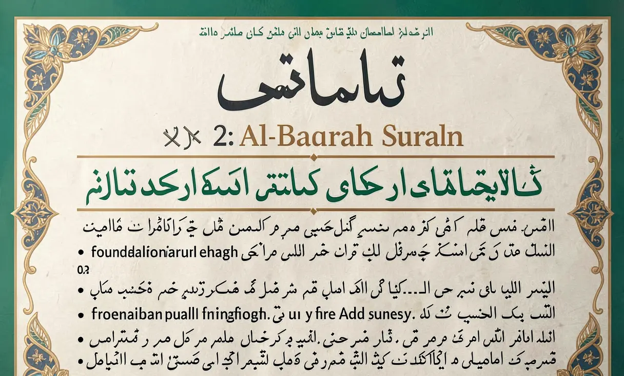 Surah 2: Al-Baqarah (The Cow)