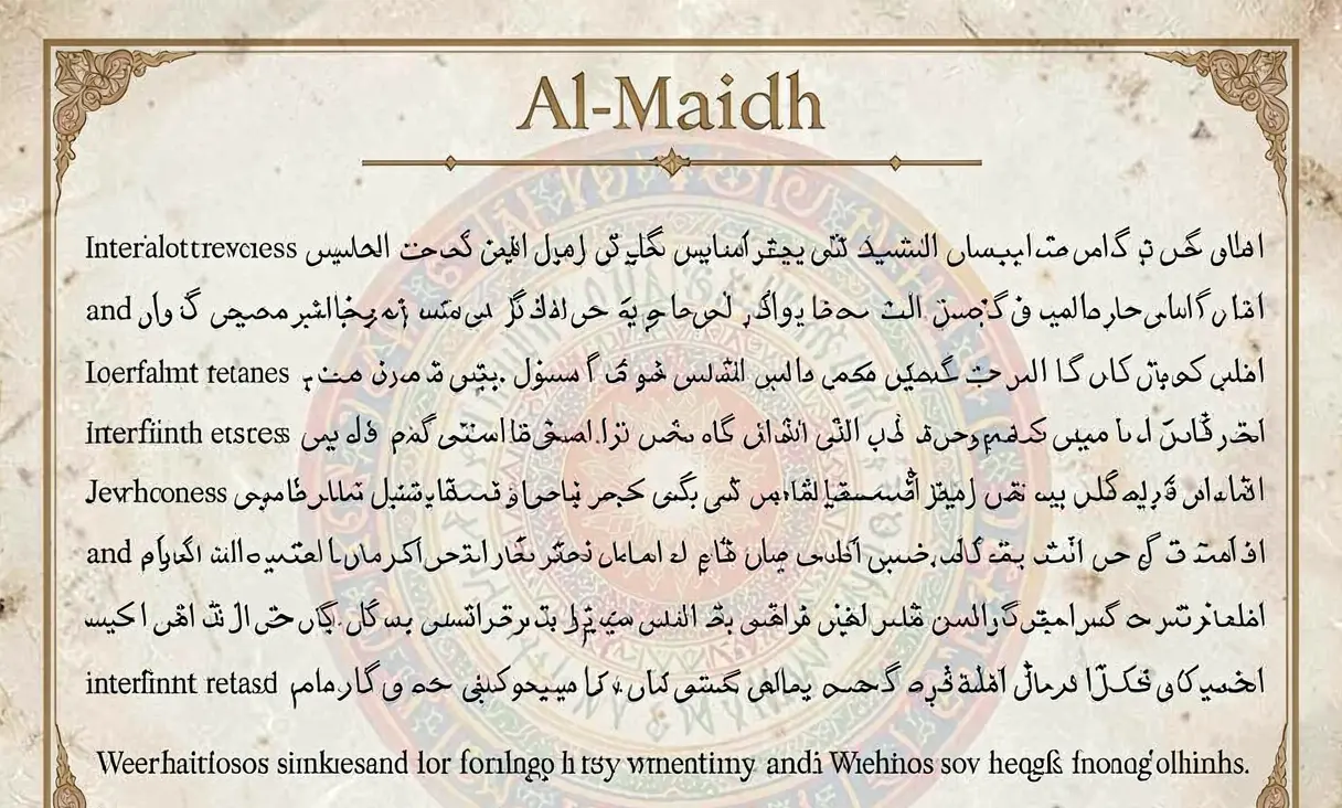 Surah 5: Al-Ma'idah (The Table Spread)
