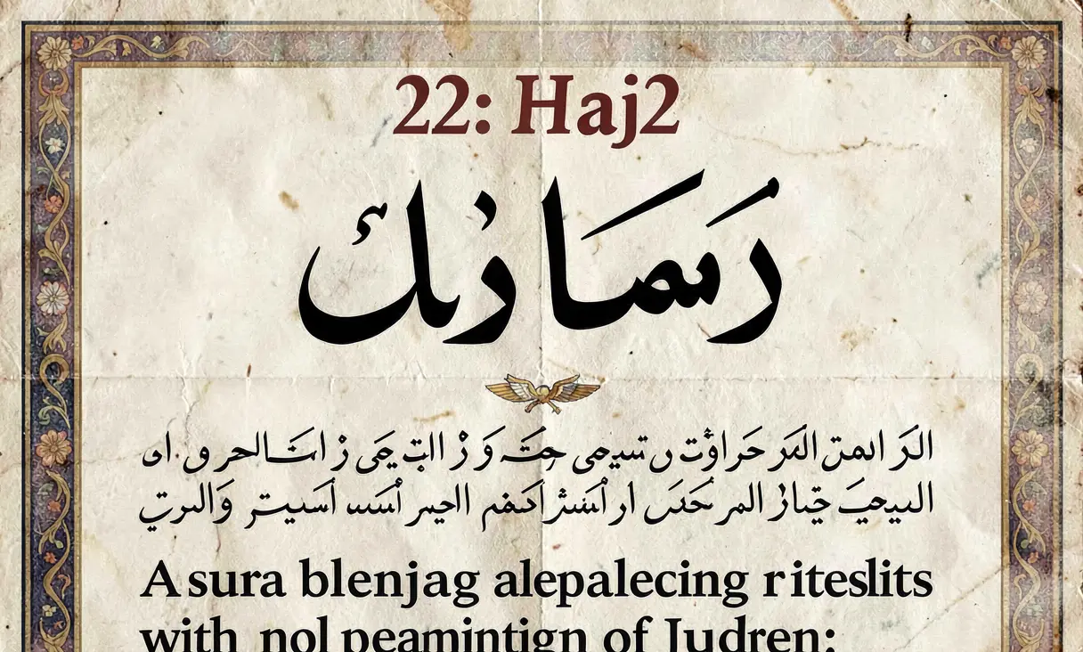 Surah 22: Al-Hajj (The Pilgrimage)