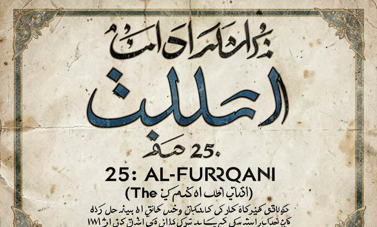 Surah 25: Al-Furqan (The Criterion)