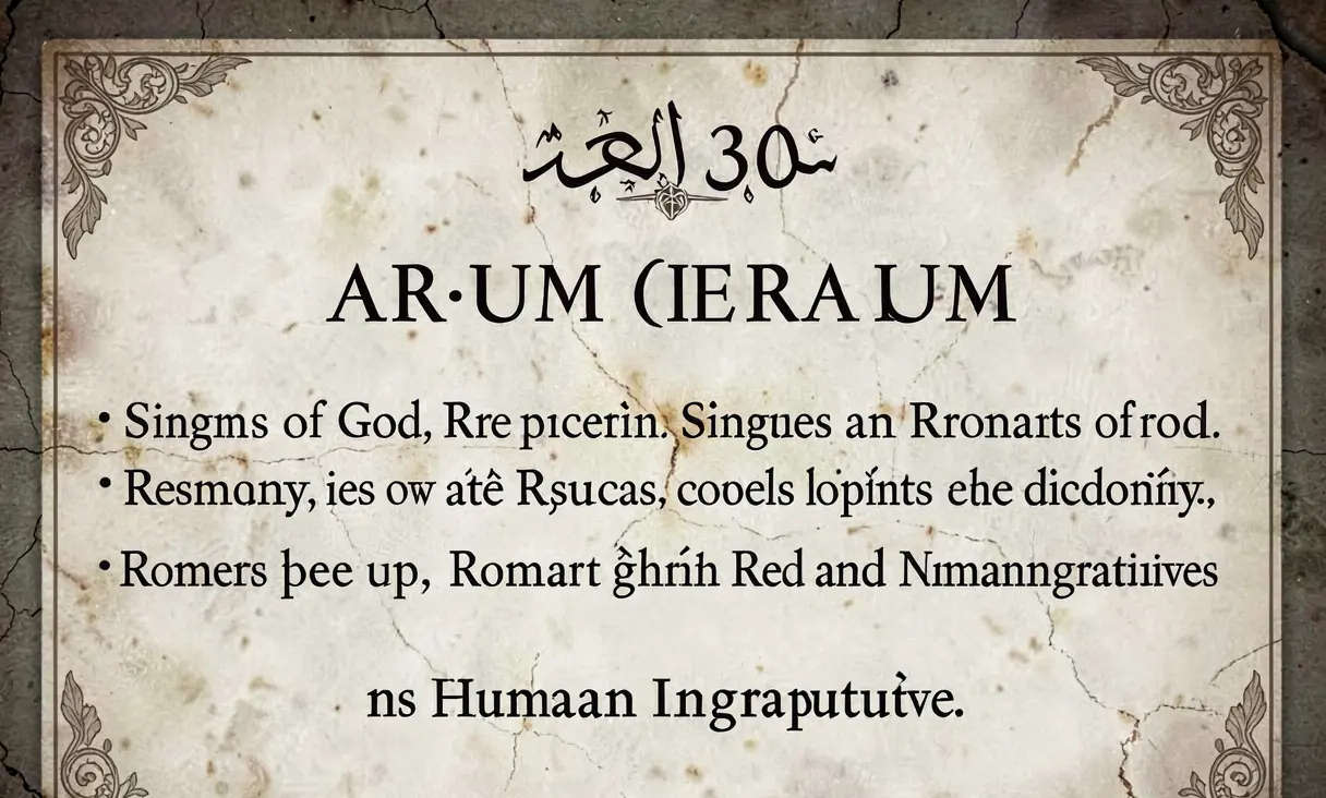 Surah 30: Ar-Rum (The Romans)