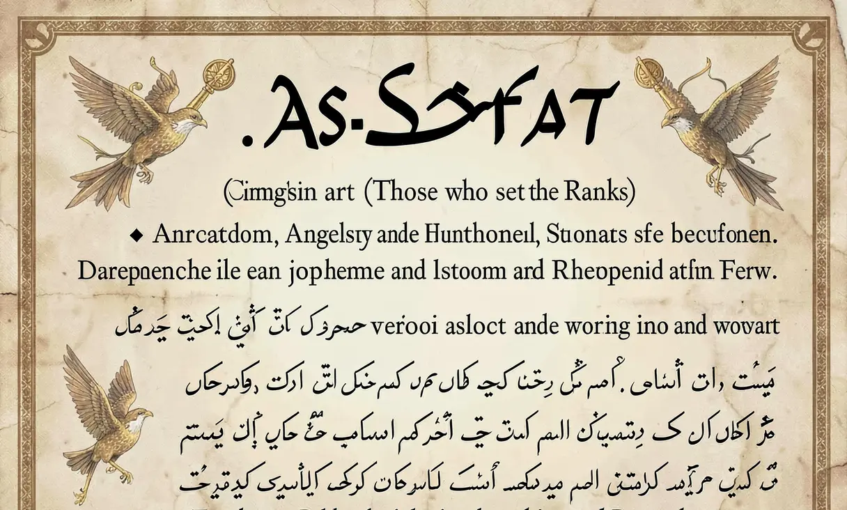 Surah 37: As-Saffat (Those who set the Ranks)