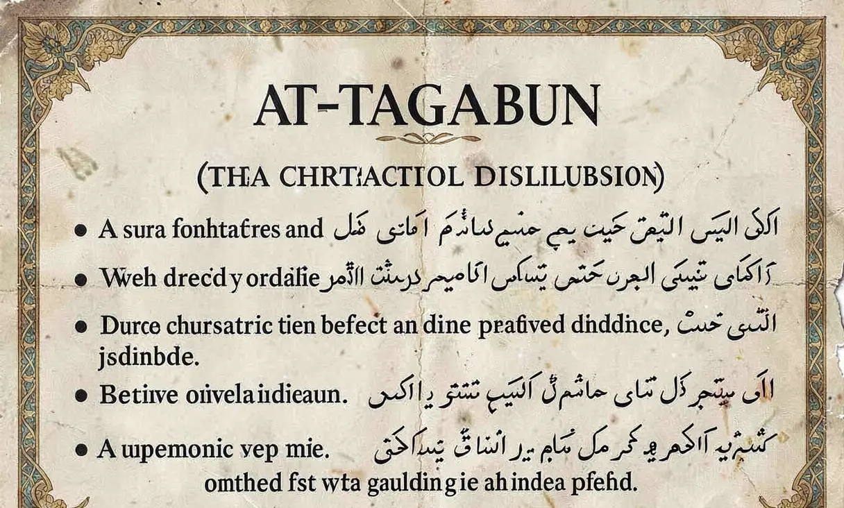 Surah 64: At-Taghabun (The Mutual Disillusion)