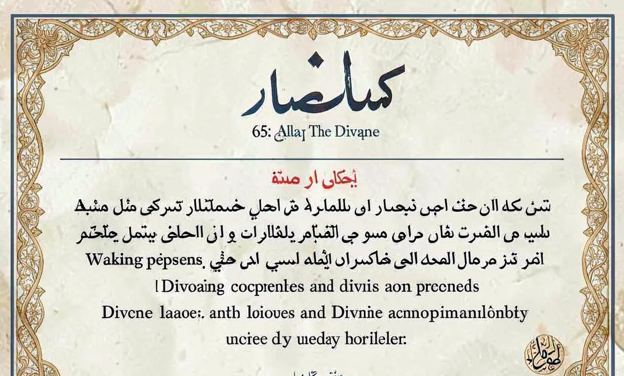 Surah 65: At-Talaq (The Divorce)