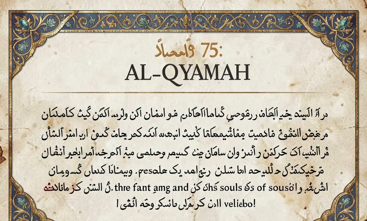 Surah 75: Al-Qiyamah (The Resurrection)