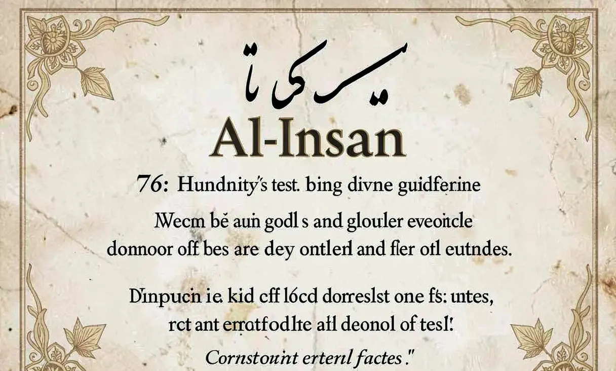 Surah 76: Al-Insan (The Man)