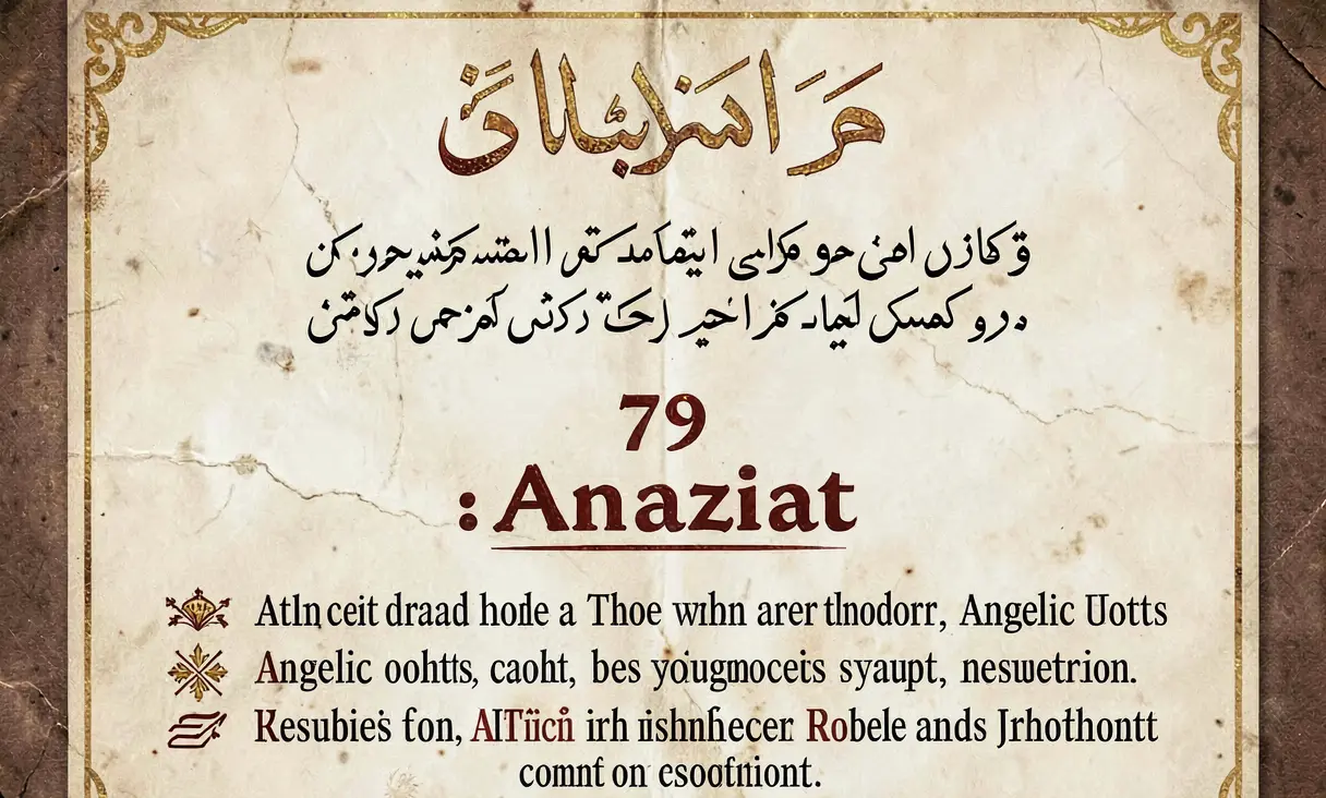 Surah 79: An-Nazi'at (Those who drag forth)