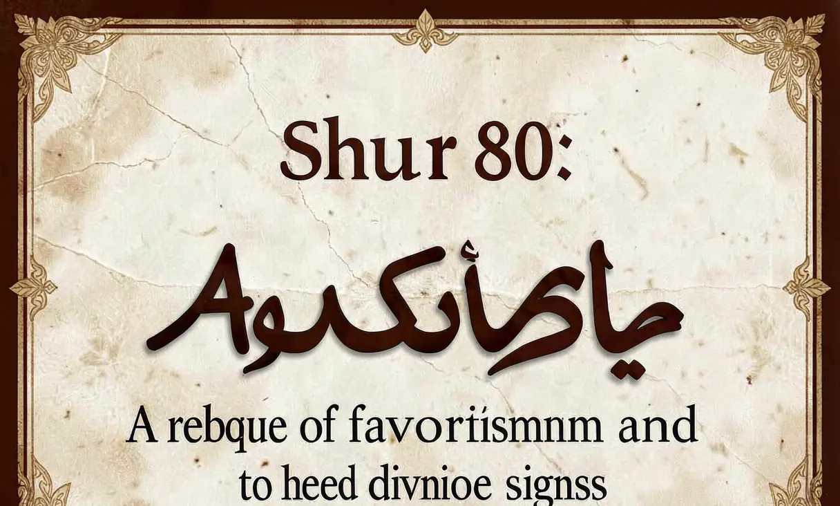 Surah 80: 'Abasa (He Frowned)