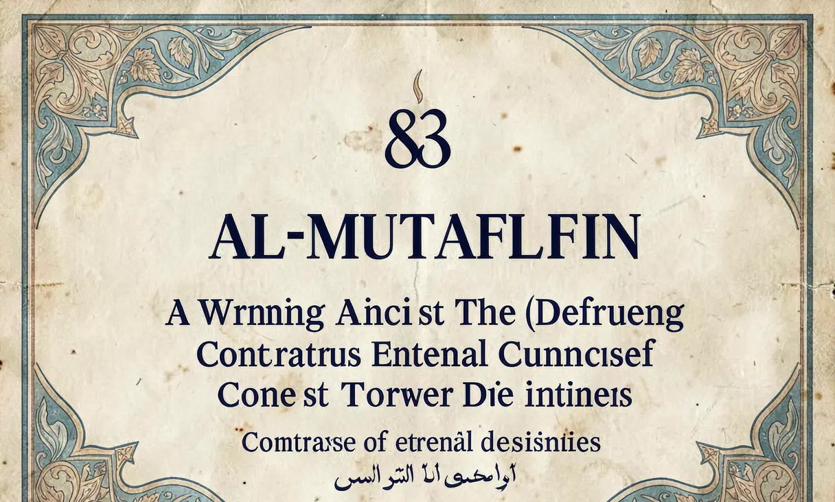 Surah 83: Al-Mutaffifin (The Defrauding)