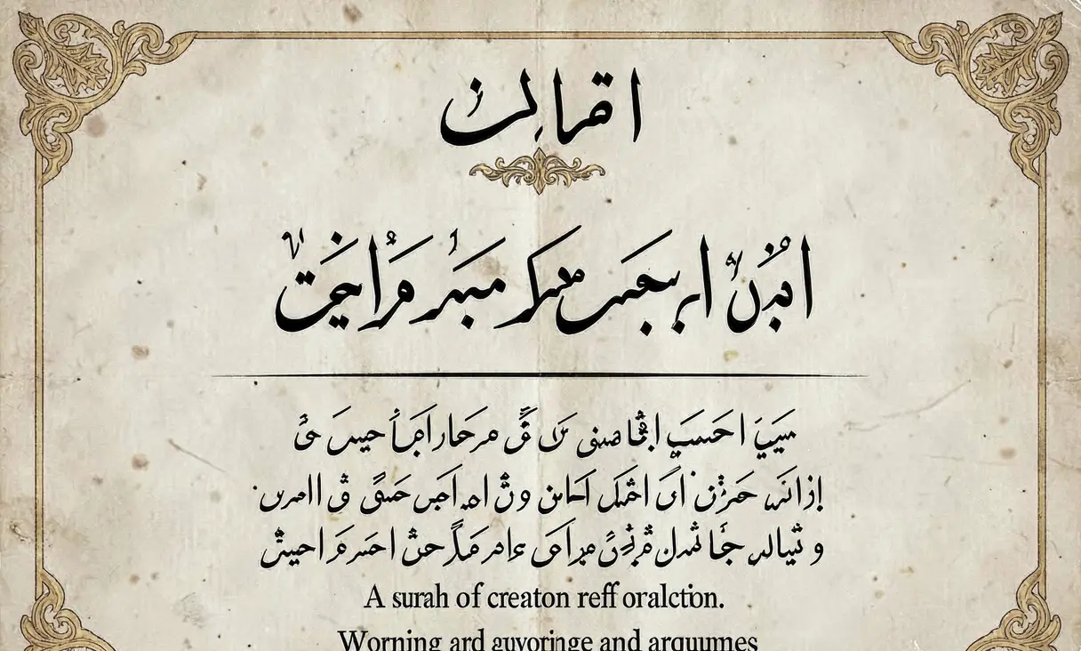 Surah 96: Al-'Alaq (The Clot)