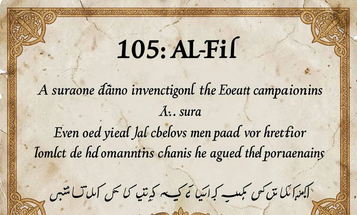 Surah 105: Al-Fil (The Elephant)