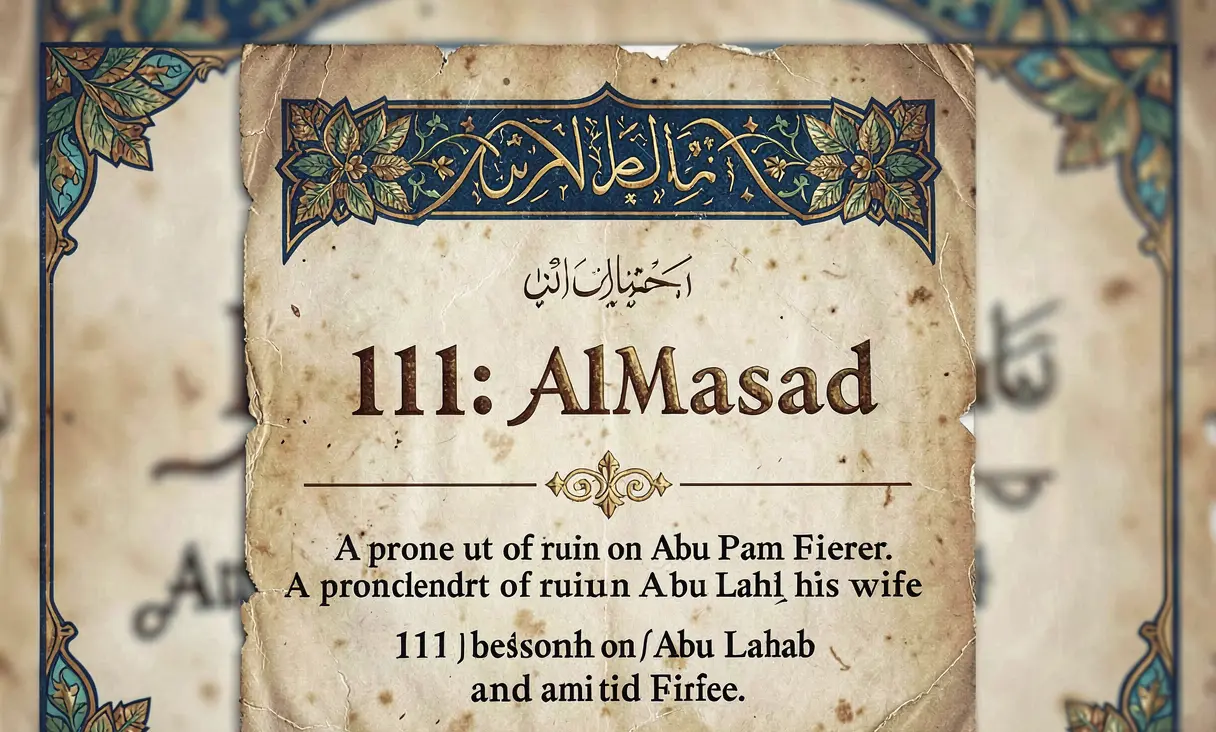 Surah 111: Al-Masad (The Palm Fiber)