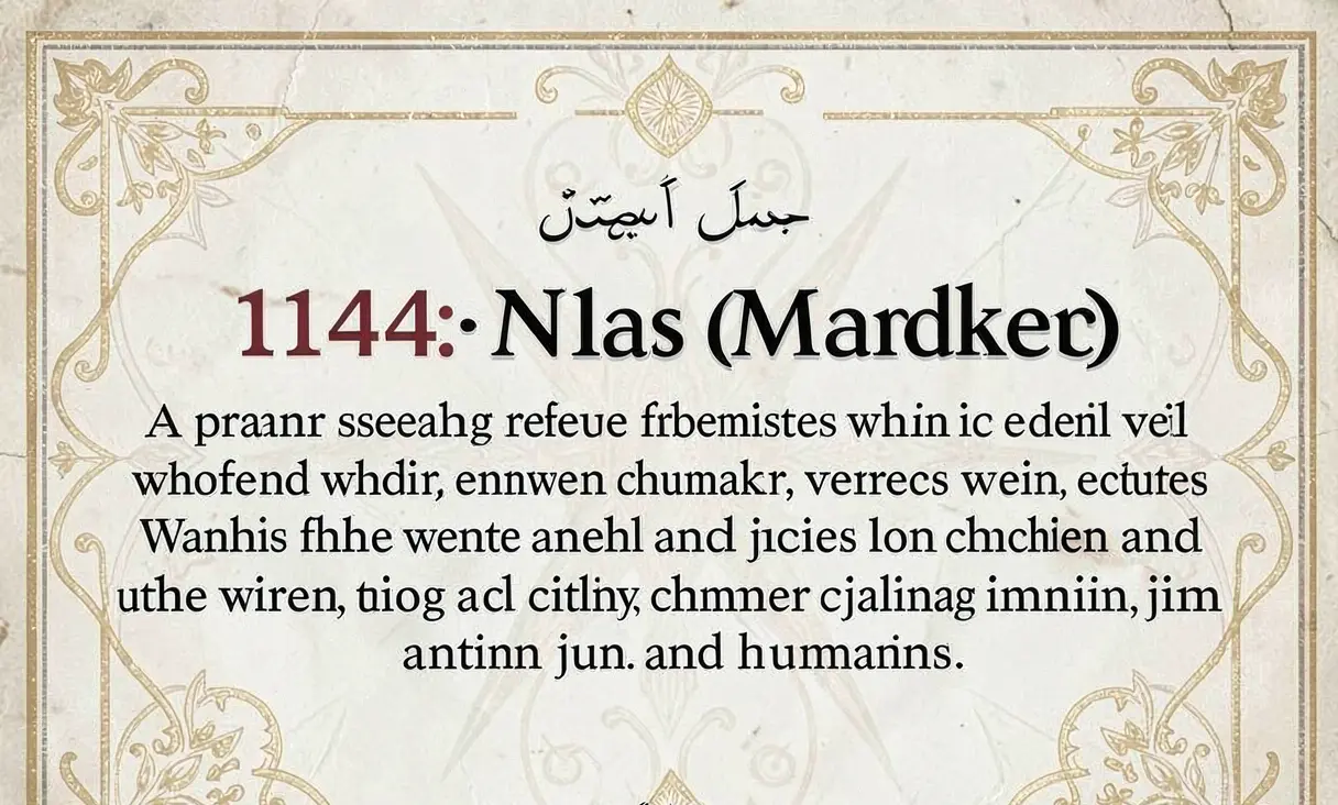 Surah 114: An-Nas (Mankind)